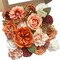 Orange Artificial Roses Flowers Bulk – 25PCS Faux Silk & Foam Rose Set for DIY Wedding Bouquets, Bridal Shower, Baby Shower, Table Centerpieces, Cake Decorations & Fall Floral Arrangements